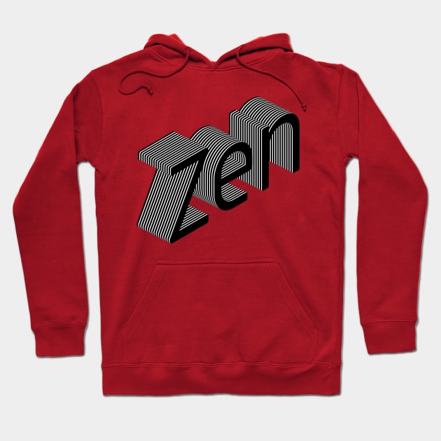 Zen //// Typography Design Hoodie by DankFutura